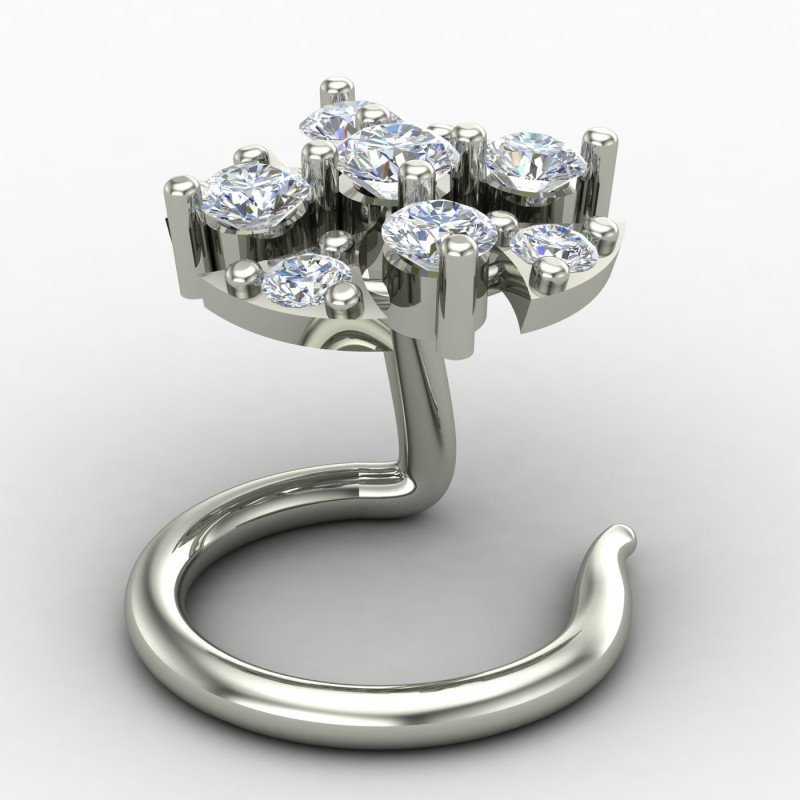 925 Sterling Silver Nose Pin for Women