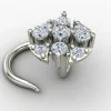 925 Sterling Silver Nose Pin for Women