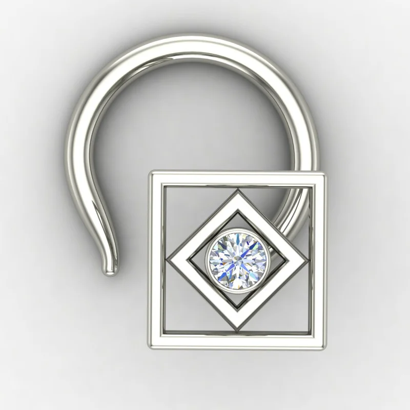 Traditional Silver Nose Pin