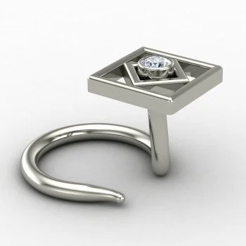 Traditional Silver Nose Pin