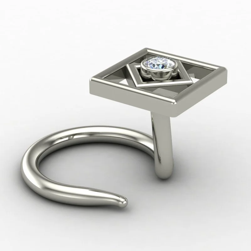 Traditional Silver Nose Pin