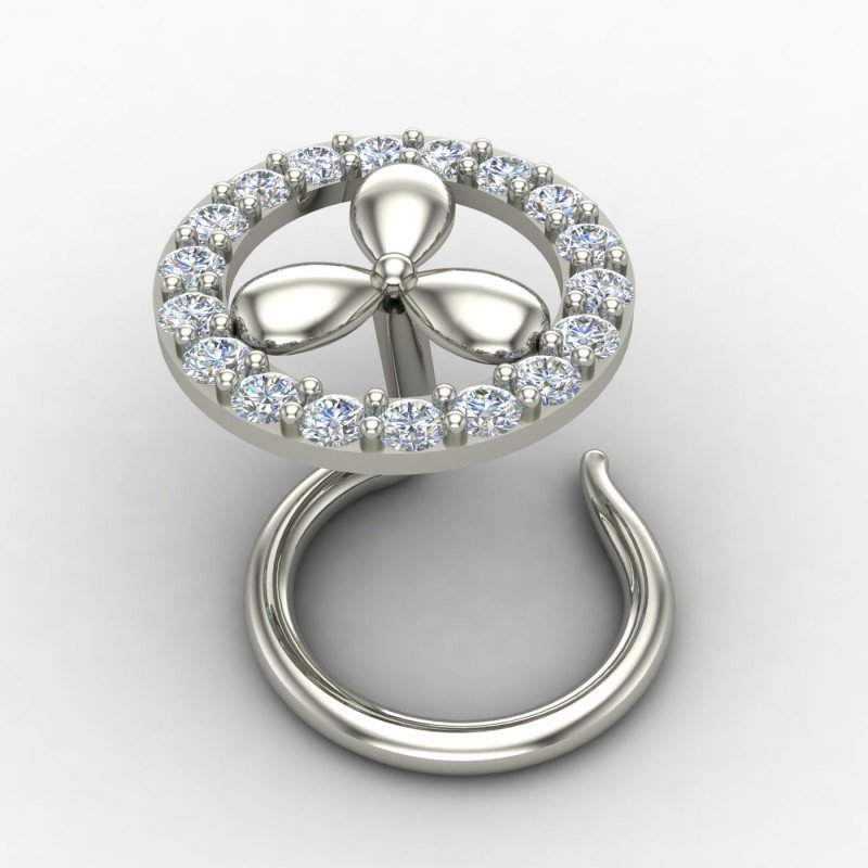 925 Sterling Silver Flower Nose Pin