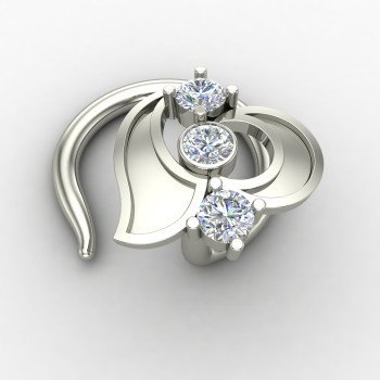 Designer Silver Nose Pin Designer Silver Nose Pin