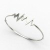 Web Silver Bangle