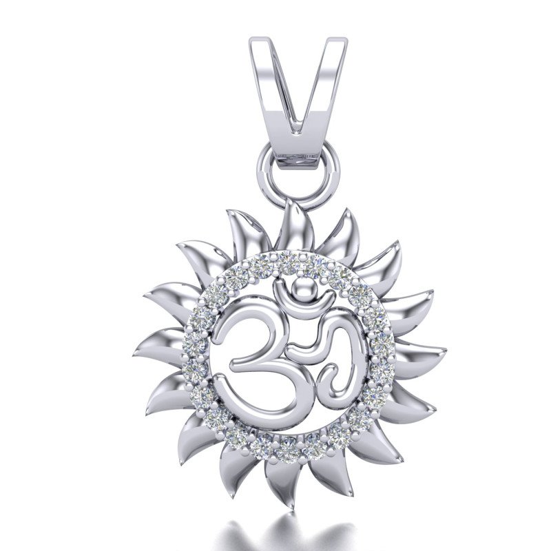 Om Sun Silver Locket Om Sun Silver Locket