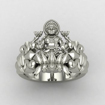 Laxmi Mata Silver Ring