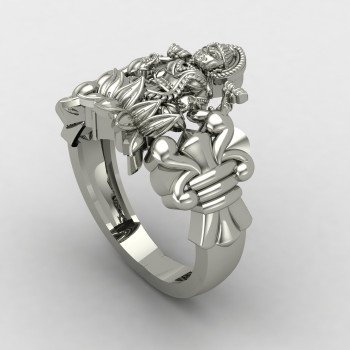 Laxmi Mata Silver Ring