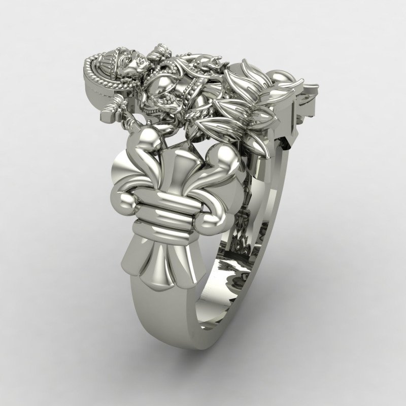 Laxmi Mata Silver Ring