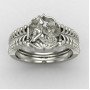Radha Krishna Silver Ring