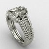 Radha Krishna Silver Ring