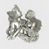 Radha Krishna Silver Ring