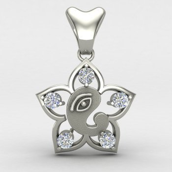 Ganpati Bappa Silver Locket