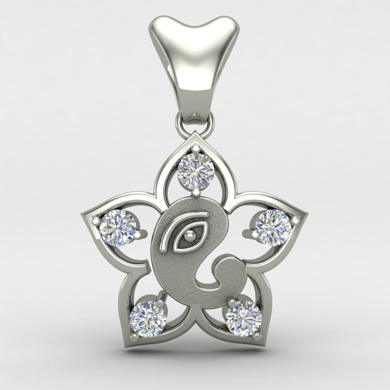 Ganpati Bappa Silver Locket Ganpati Bappa Silver Locket