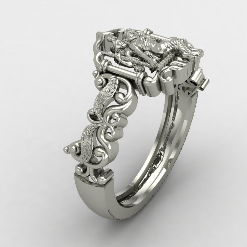 Sparkling Radhe Krishna Finger Ring