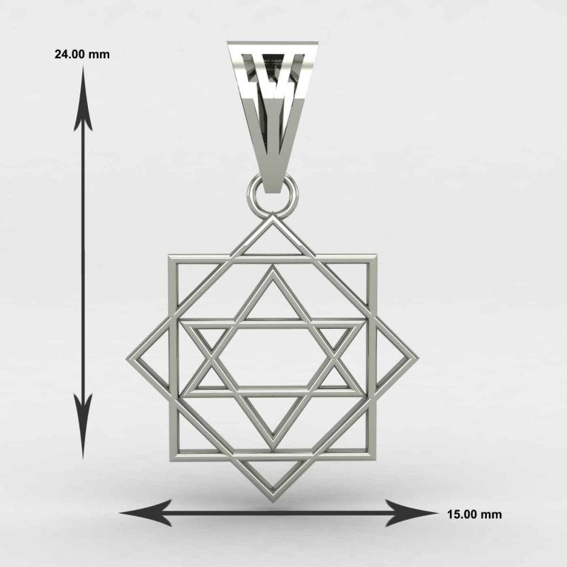 Bhagya Silver Pendant
