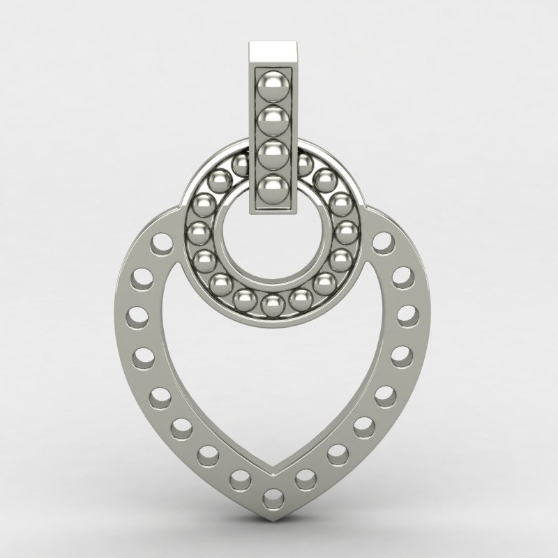 Heart Pendant Silver