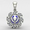 Silver Khanda Locket