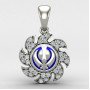 Silver Khanda Locket