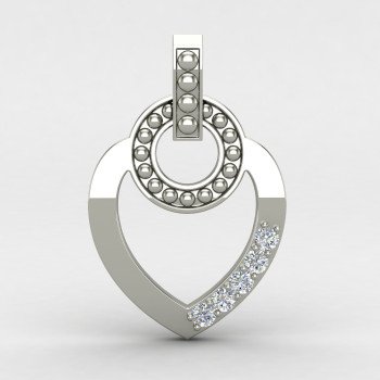 Women Heart Pendant Silver