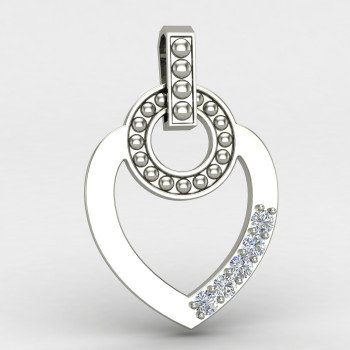 Women Heart Pendant Silver