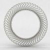 Spiral Silver Bangle