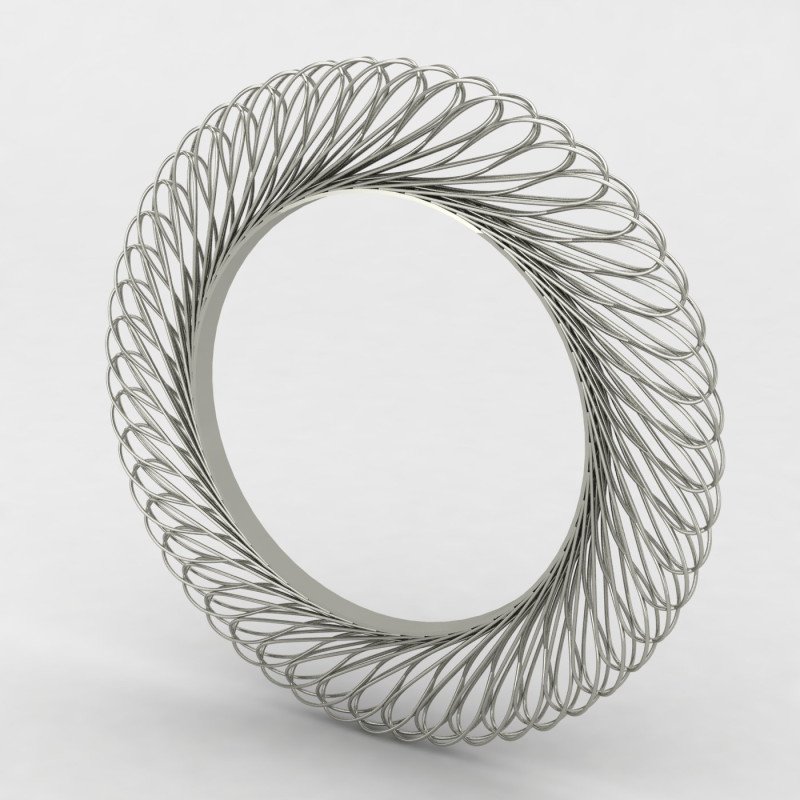 Spiral Silver Bangle