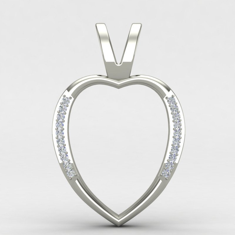 American Diamond Heart Pendant American Diamond Heart Pendant