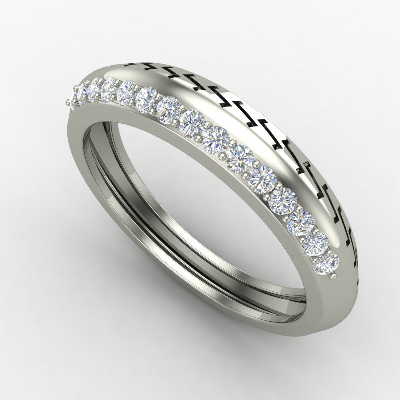 Silver Promise Band Ring for Couples Silver Promise Band Ring for Couples