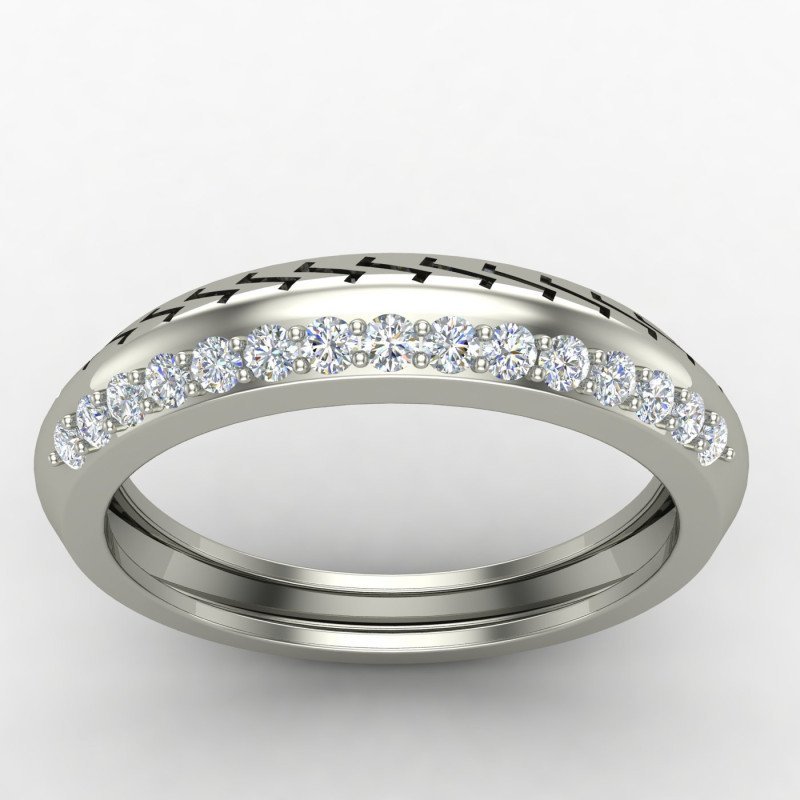 Silver Promise Band Ring for Couples Silver Promise Band Ring for Couples