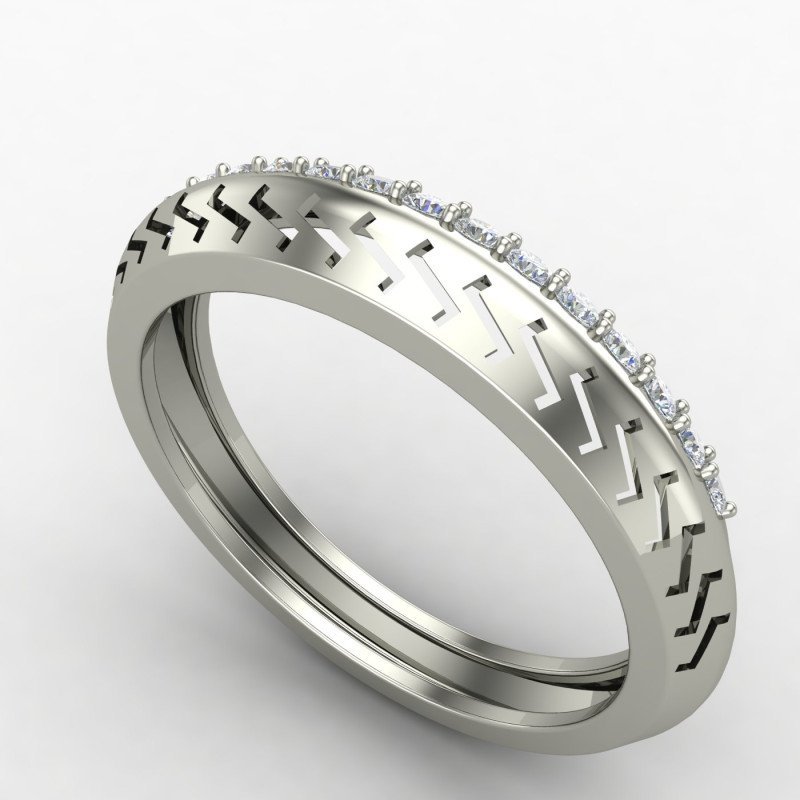 Silver Promise Band Ring for Couples Silver Promise Band Ring for Couples