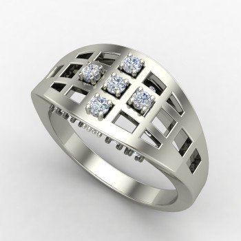 Silver Wedding Band for Men