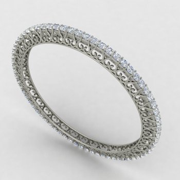 Fashionable Single Line American Diamond Bangle
