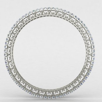 Fashionable Single Line American Diamond Bangle