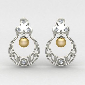 Silver Chand Earring