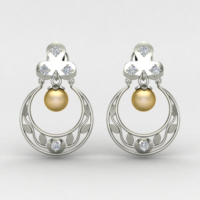 Silver Chand Earring
