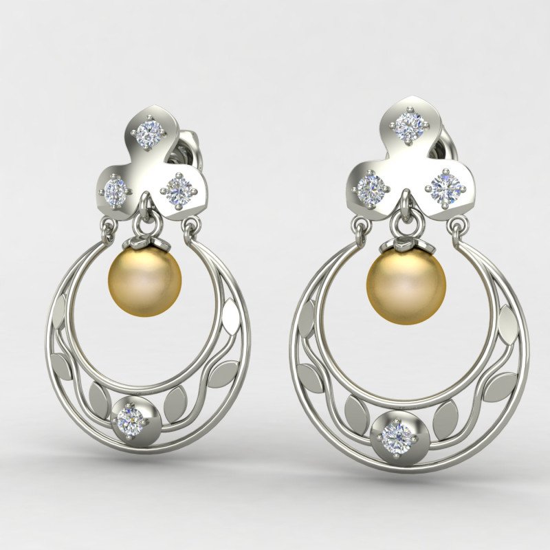 Silver Chand Earring