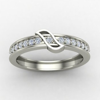 Geometric Silver Band Ring