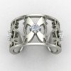 Unique Hammered Silver Band Ring Handmade Unique Hammered Silver Band Ring Handmade