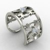 Unique Hammered Silver Band Ring Handmade Unique Hammered Silver Band Ring Handmade