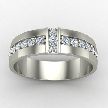 Silver Band Plain Ring