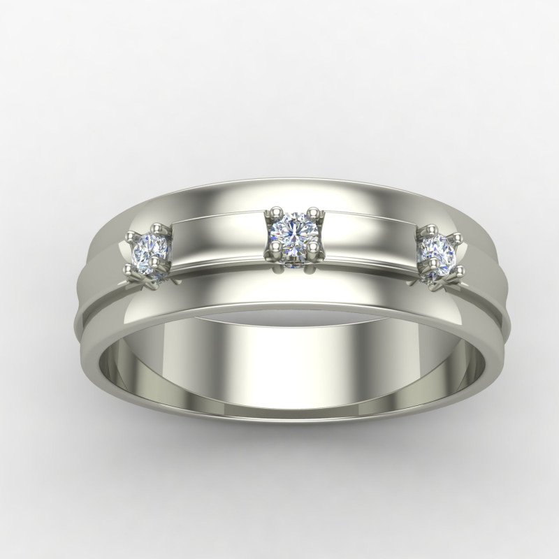 Silver Band Engagement Ring Silver Band Engagement Ring