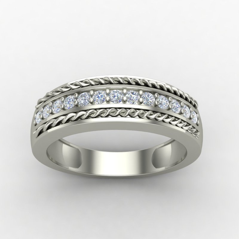 Silver Wedding Band Ring Silver Wedding Band Ring