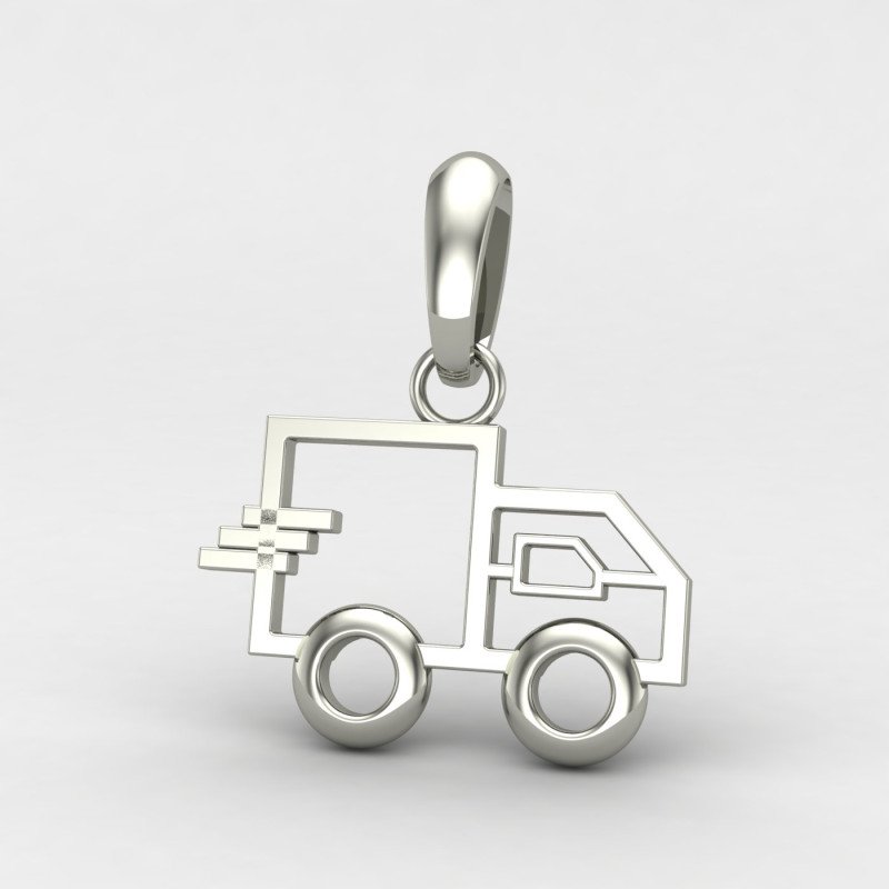 Silver Car Pendant Silver Car Pendant