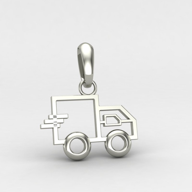 Silver Car Pendant Silver Car Pendant
