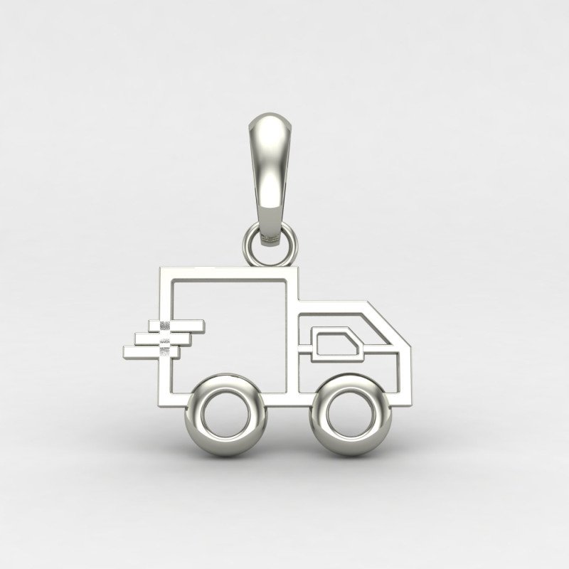 Silver Car Pendant Silver Car Pendant