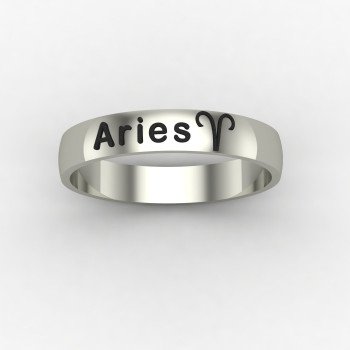Aries Zodiac Sign Ring