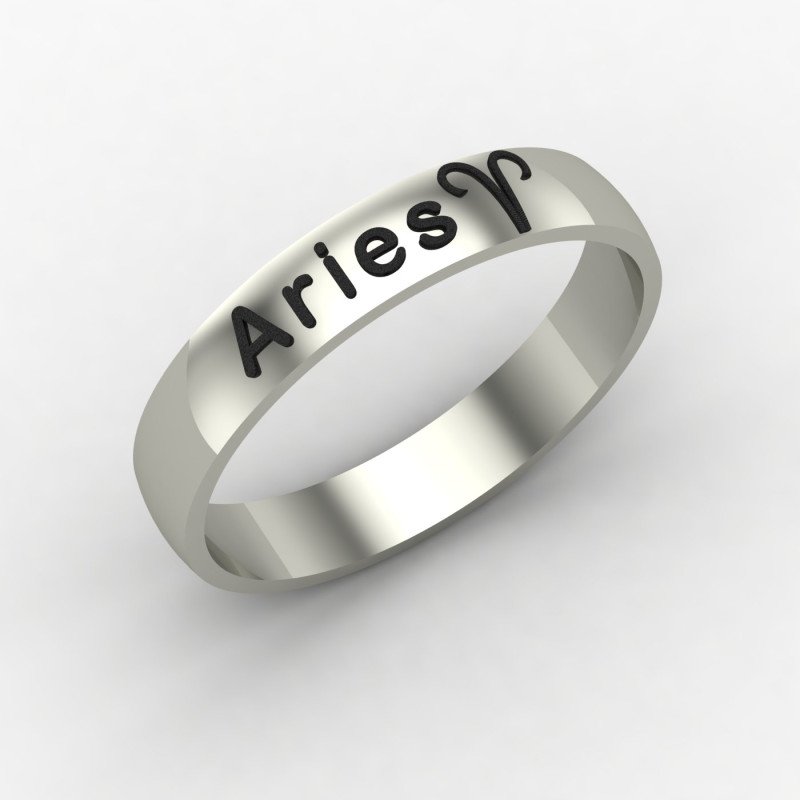 Aries Zodiac Sign Ring Aries Zodiac Sign Ring