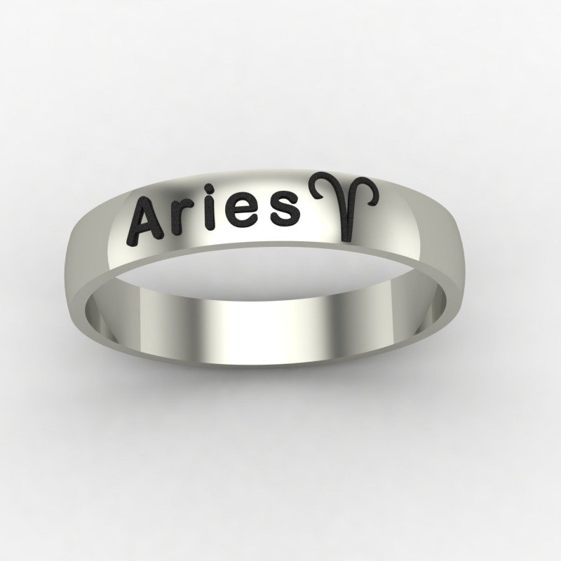 Aries Zodiac Sign Ring Aries Zodiac Sign Ring