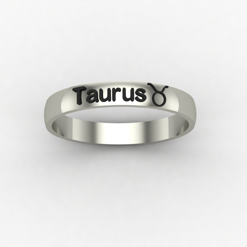 Taurus Zodiac Sign Ring