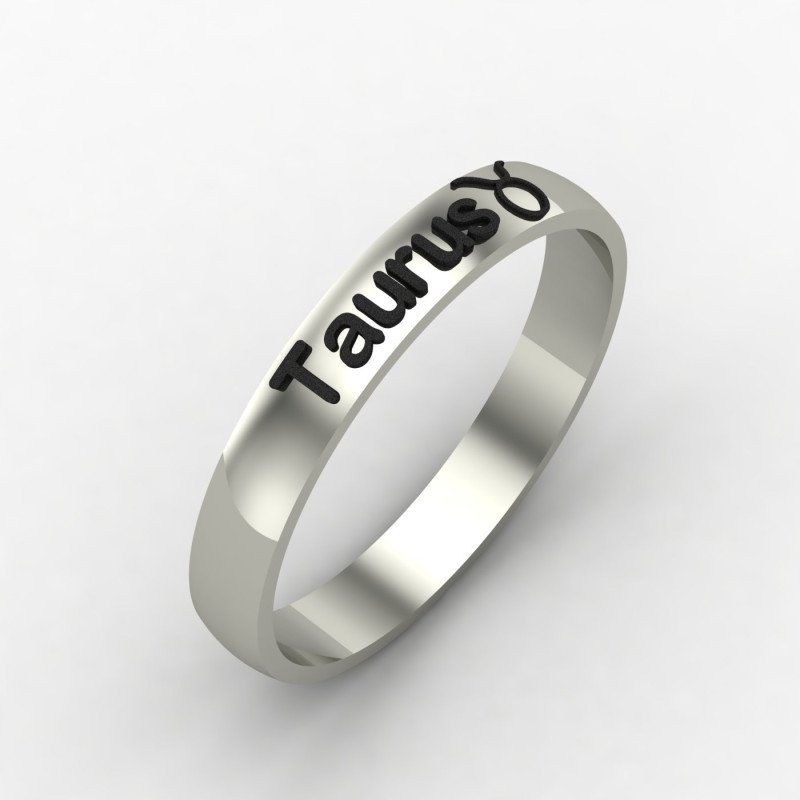 Taurus Zodiac Sign Ring